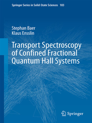 cover image of Transport Spectroscopy of Confined Fractional Quantum Hall Systems